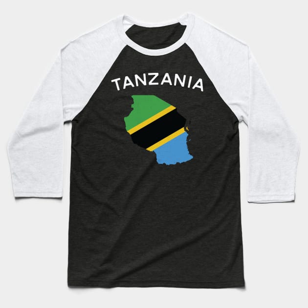 Tanzania Baseball T-Shirt by phenomad